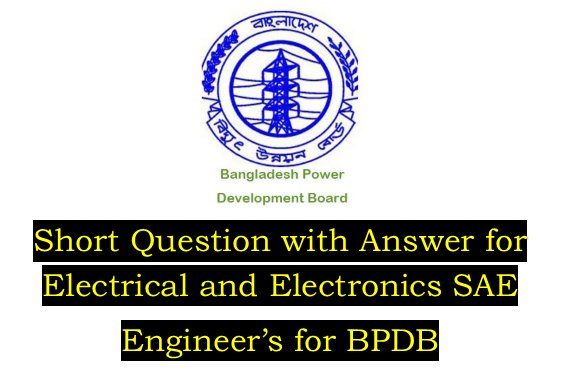 BPDB Recruitment Job Question for EEE